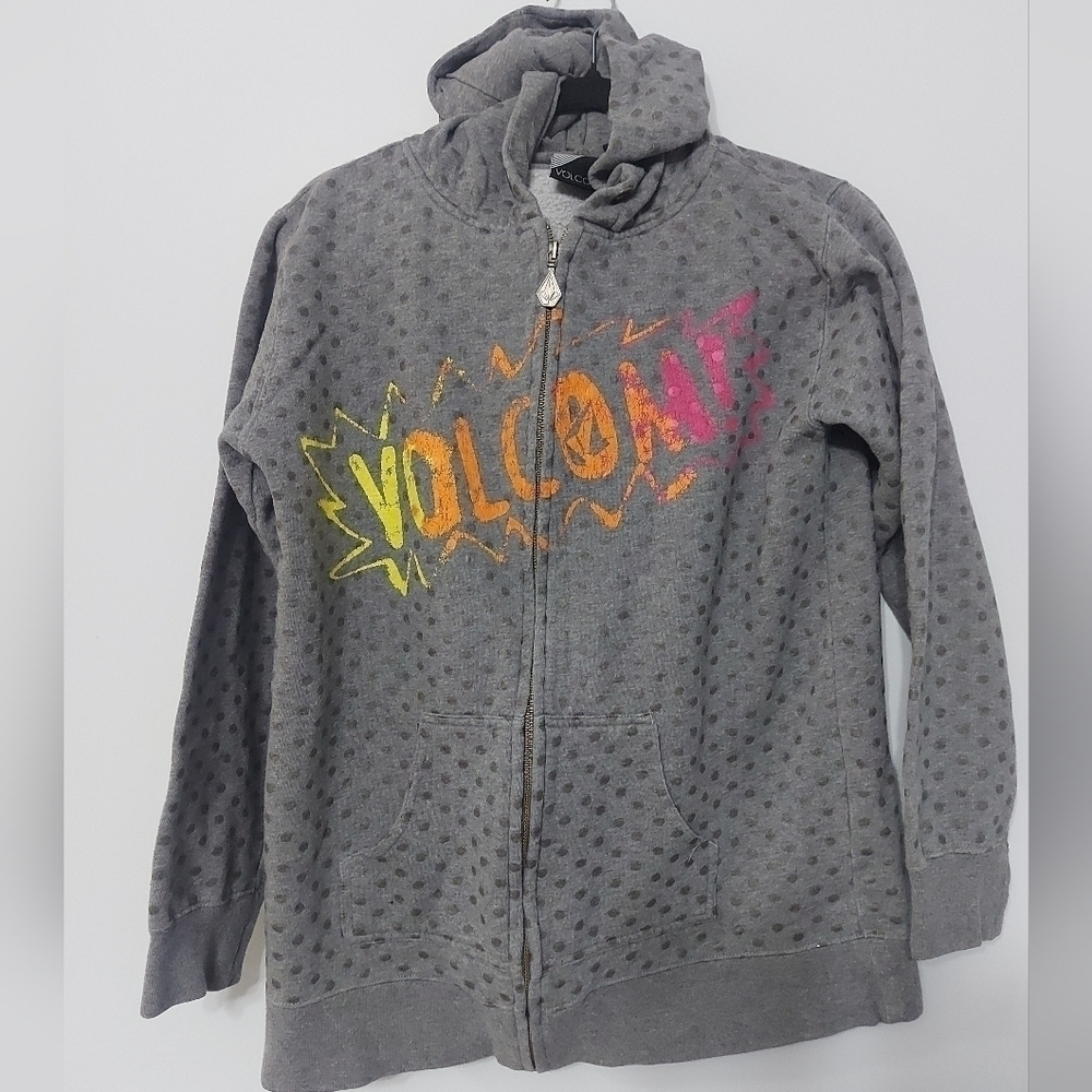 VOLCOM sweater zip up small euc